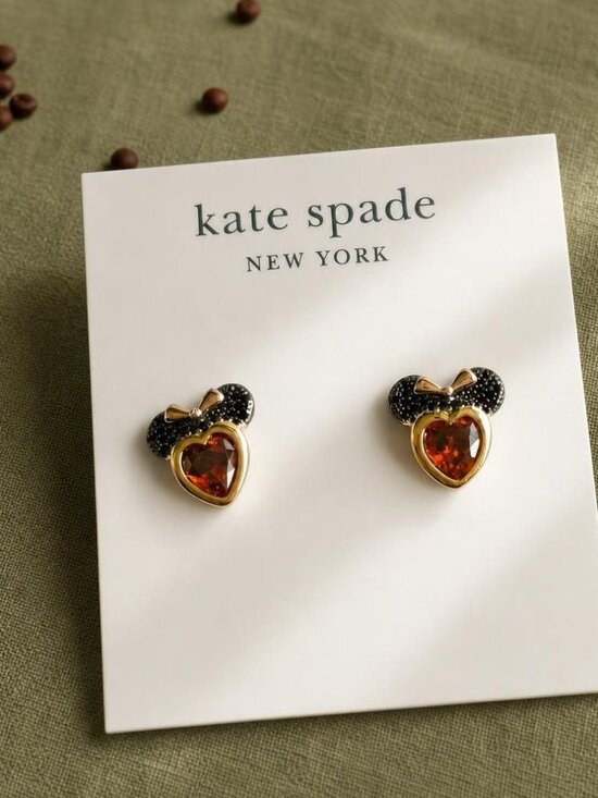 Kate Spade Jewelry - Kate Spade Disney Minnie Mouse Stone Stud Earrings